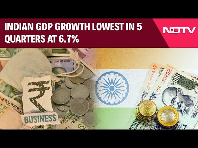 India GDP News | Indian GDP Growth Lowest In 5 Quarters At 6.7%