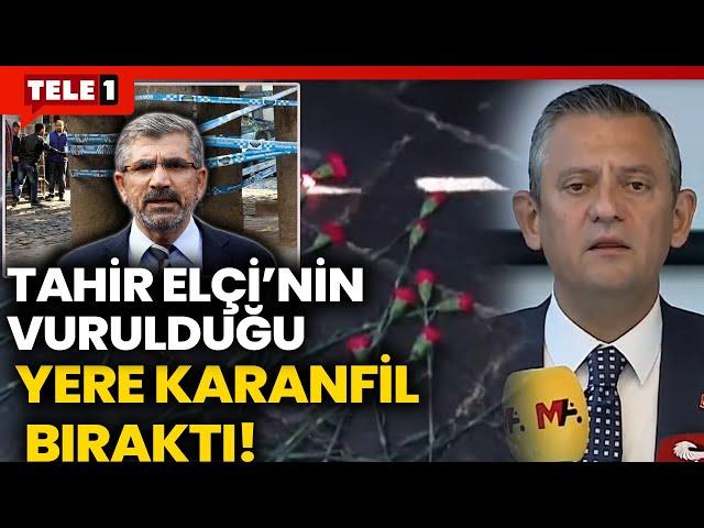 Özgür Özel'e Diyarbakır'da sevgi seli...Tahir Elçi'nin vurulduğu noktaya karanfil bıraktı!