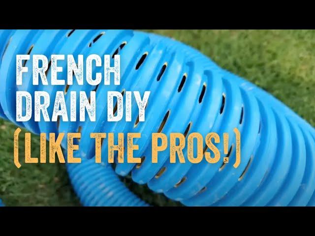 How to Build a French Drain Full Tutorial in Less than 10 Minutes [ Veteran Contractor Explains ]