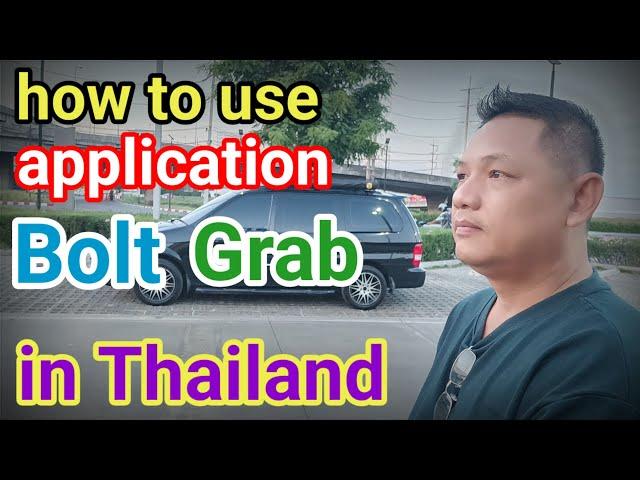 How to use application Bolt, Grab in Thailand from driver#howtouseapplication Bolt#grab#bolt