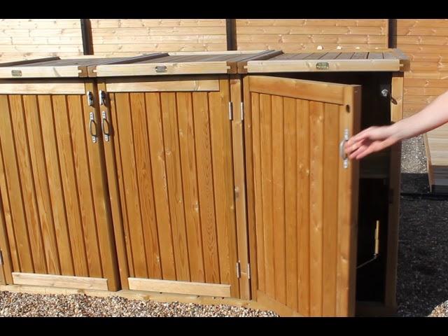 Wheelie Bin Stores and Recycling Bin Storage Containers | Jacksons Fencing