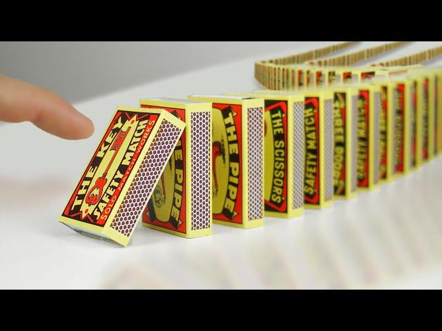 I Built The Largest MATCHBOX Domino