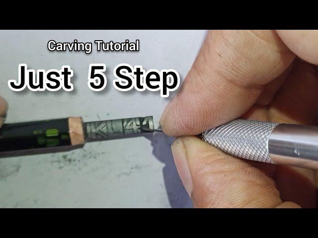 Pencil Carving | Micro Art | Tutorial for Beginners | in 5 easy Steps
