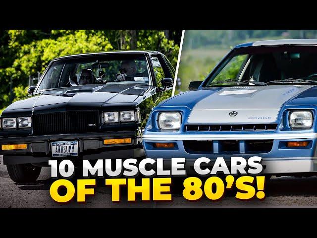 TOP 10 MUSCLE CARS OF THE 80'S