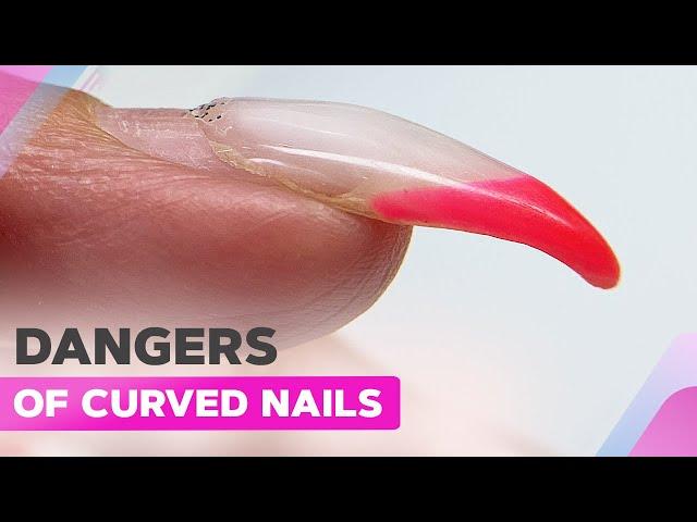 Mastering Dual Forms for Curved Nails | Chrome Powder Nail Art