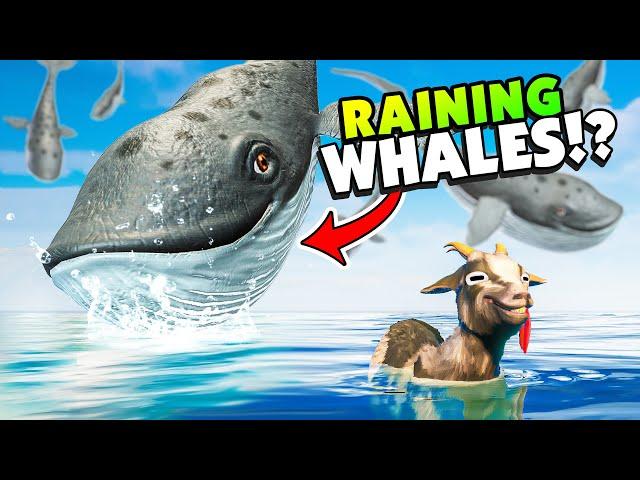 MAGIC Goat Makes it RAIN WHALES in New Goat Simulator REMASTERED!