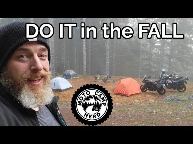 5 Reasons Why YOU Should Go Motorcycle Camping in the Fall (and Spring!)