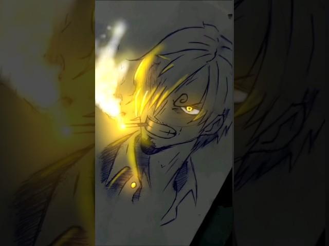 "Capturing the Charisma: Speed Drawing Sanji from One Piece!"#art#anime#shorts...