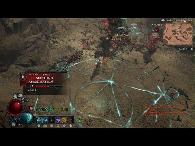 Diablo 4 S4 PvP Encounter Necro vs Barb (This guy was relentless, just kept coming back)