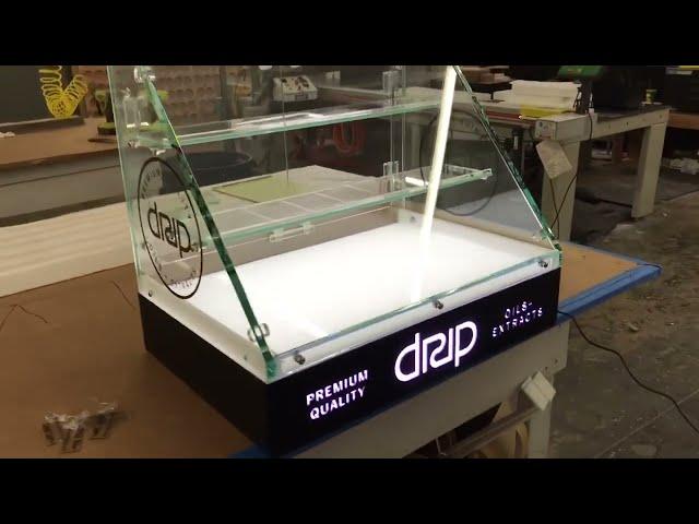 Custom 24” Bud Bar Cabinet™️* Dispensary Displays Solutions* CBD Product Display*