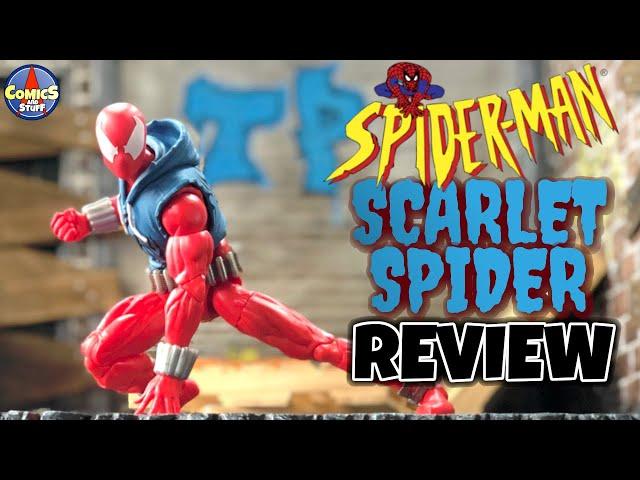 Marvel Legends Spiderman SCARLET SPIDER Retrocard Action Figure Review