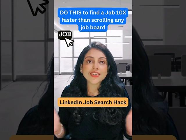 How to find jobs on Linkedin 10 times faster #shorts #jobs
