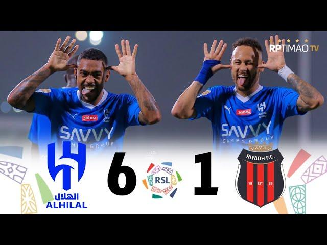 Al-Hilal 6 x 1 Al-Riyadh (Neymar debut) ● Saudi Pro League 23/24 Extended Goals & Highlights ᴴᴰ