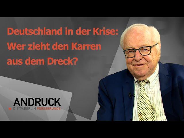 Deutschland in der Krise: Wer zieht den Karren aus dem Dreck?  - Andruck der Pressetalk