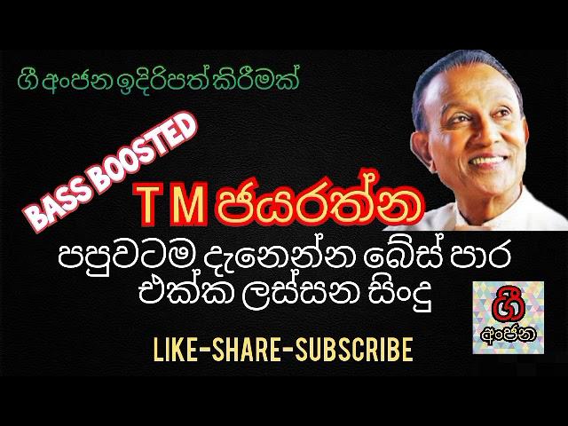 සුපිරි බේස් සව්න්ඩ් එක්ක T M ජයරත්න  / super bass enhanced music / T M jayarathna live