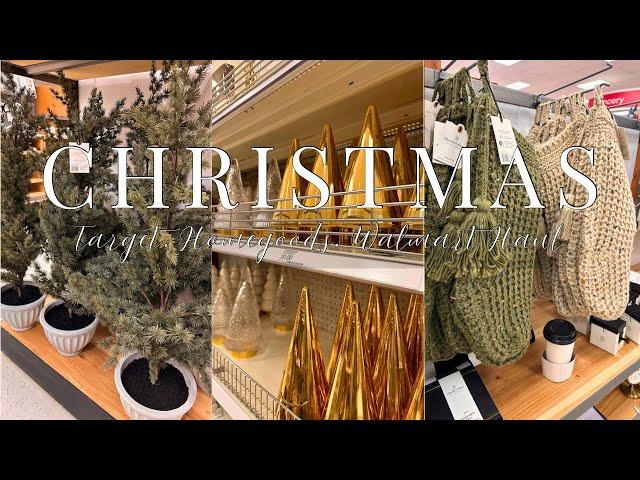 CHRISTMAS SHOP WITH ME 2024 | TARGET, HOMEGOODS, WALMART CHRISTMAS DECOR HAUL ​⁠​⁠@tiahnamrose