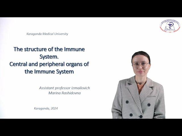 The structure of the Immune System. Central and peripheral organs of the Immune System