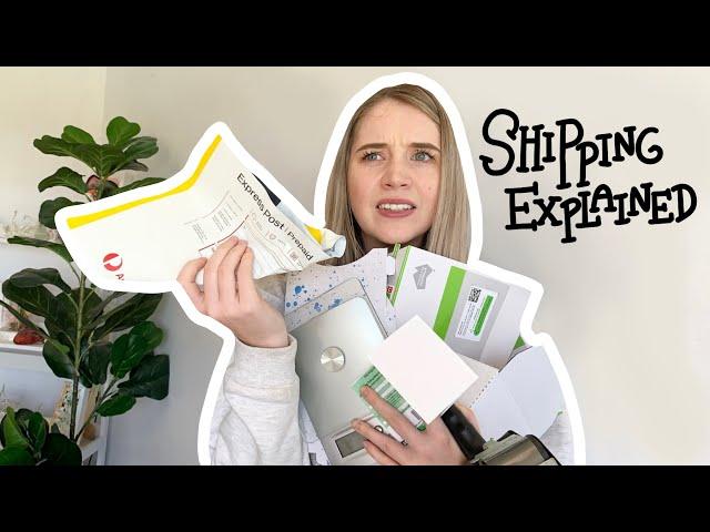 SHIPPING WITH AUSPOST || envelopes, parcels, domestic and international How to ship scrunchies