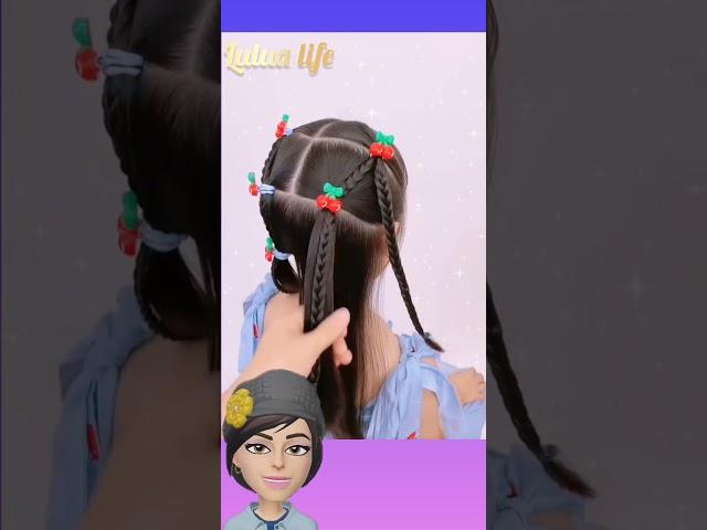 تسريحة شعر أنيقة، سهلة و سريعة لجميع المناسبات و للمدرسه ‍️#trending #shorts #hair #العيد#الصين