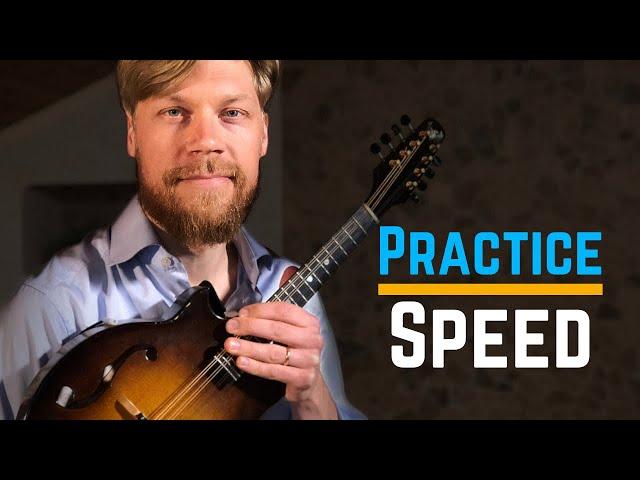 How to play Bluegrass tunes in FAST tempos - Speed Practice - Mandolin Live Lesson