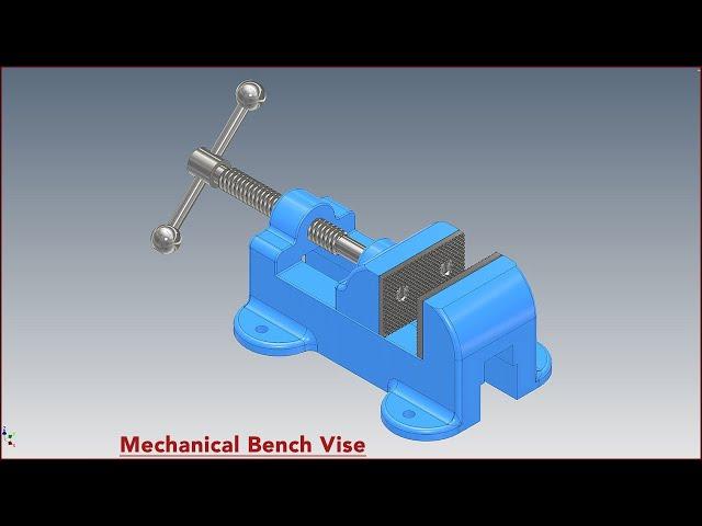Learn How To Make A Mechanical Bench Vise In Autodesk Inventor!