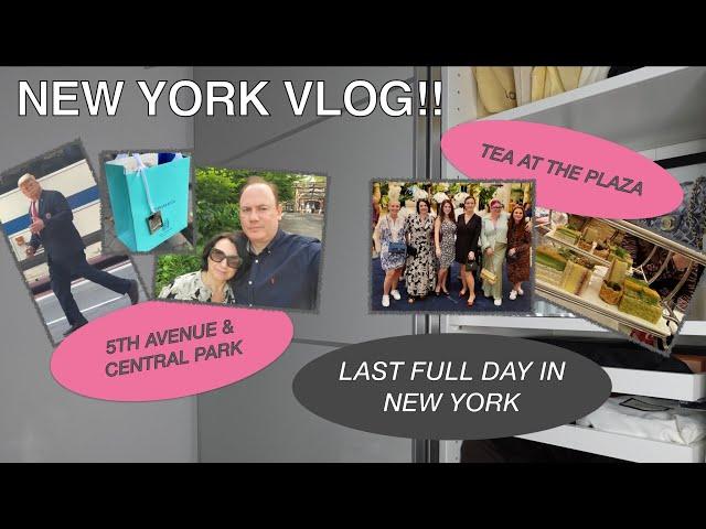 NEW YORK VLOG!! | TEA AT THE PLAZA | CENTRAL PARK | TRUMP THE TRAFFIC OFFICER??!!