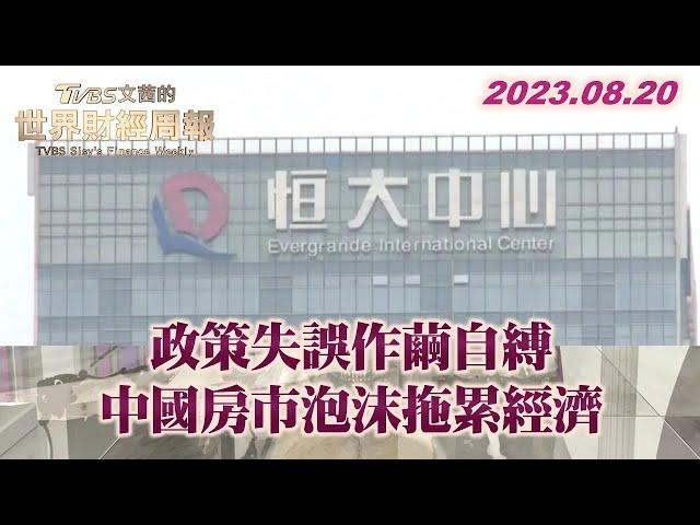 政策失誤作繭自縛 中國房市泡沫拖累經濟 TVBS文茜的世界財經周報 20230820 X SHARP