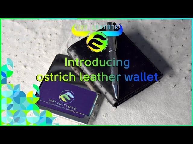 Introducing ostrich leather wallet