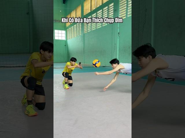Chụp Dìm Trong Sân Bóng Chuyền ? #bongchuyen #volleyball #hwanglong #volleyballworld #sports