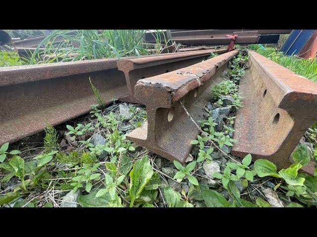 Forging an axe from train rail.