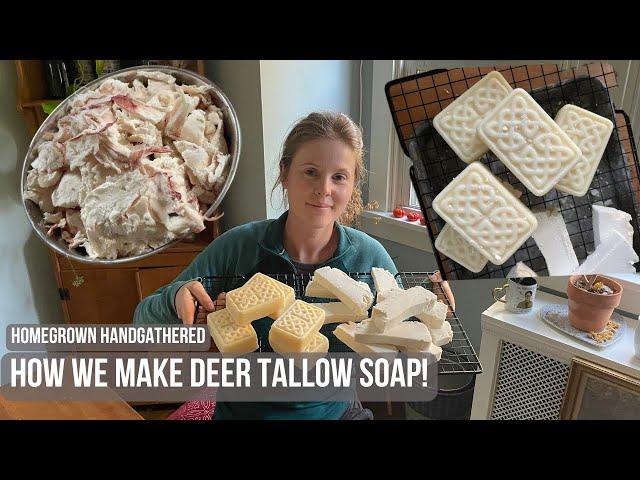 How We Make Deer Tallow Soap (Plus experimenting with homemade lye from wood ash)