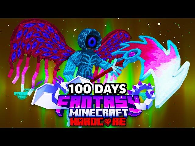 I Survived 100 Days in FANTASY Minecraft Hardcore!