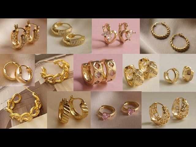 Gold Hoop Earrings Designs 2022 with Weight and price..