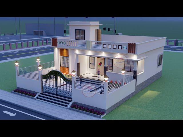 3Bhk House With Open Space For Car  Parking I Ghar ka Design by @Myhomeplan