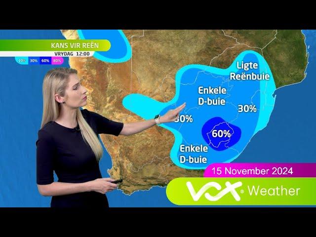 15 November 2024 | Vox Weervoorspelling