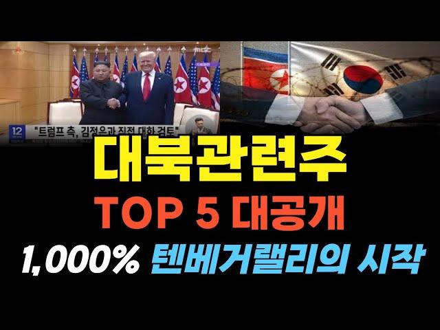 트럼프와 김정은의 재회! 대북주 1,000%상승은 이제 시작입니다. TOP5 대북주를 공개합니다 #대북주 #남북경협주