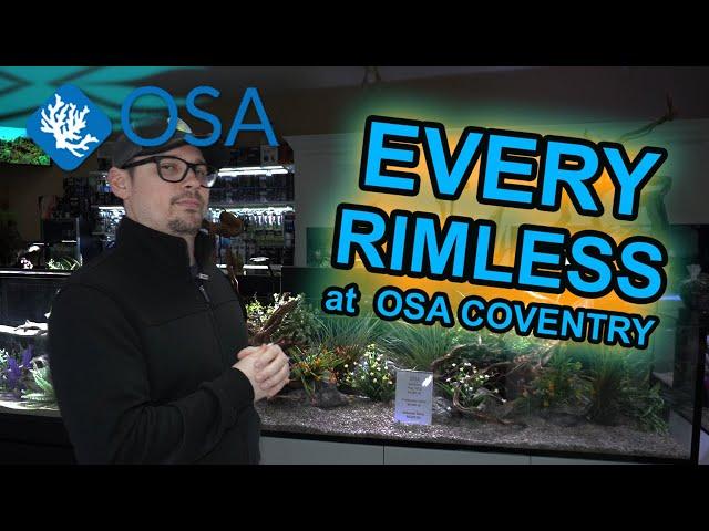 EVERY Rimless Aquarium at OSA COVENTRY!