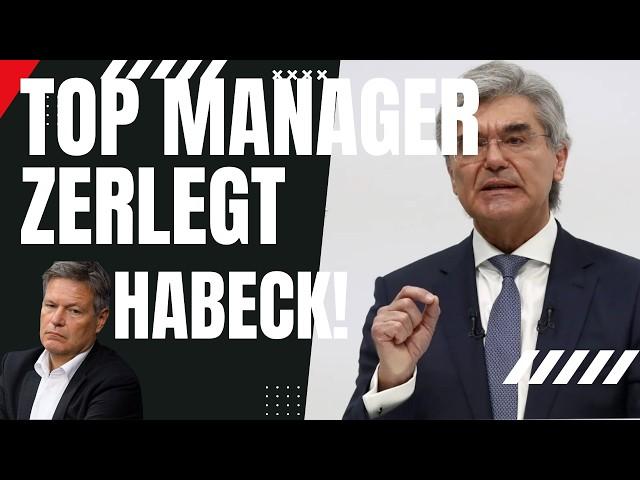 Ehemaliger Top Manager zerlegt Habecks Wirtschaftspolitik!