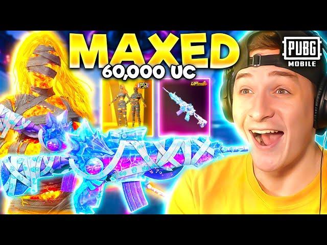 $60,000 UC MAXED MUMMY GLACIER ULTIMATE SET! PUBG MOBILE