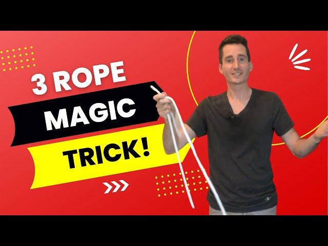 BEST 3 Rope Magic Trick! (Multiple Methods - Tutorial) Professor's Nightmare Revealed & Explained