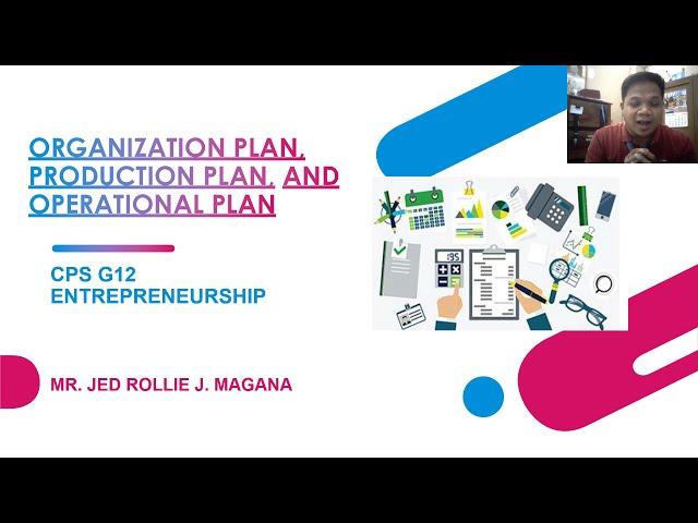 ORGANIZATION PLAN, PRODUCTION PLAN AND OPERATIONAL PLAN