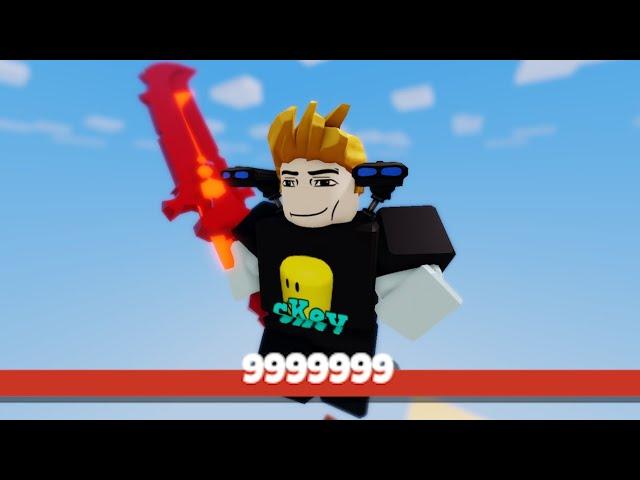 1v50, but i have INF Health (Roblox Bedwars)