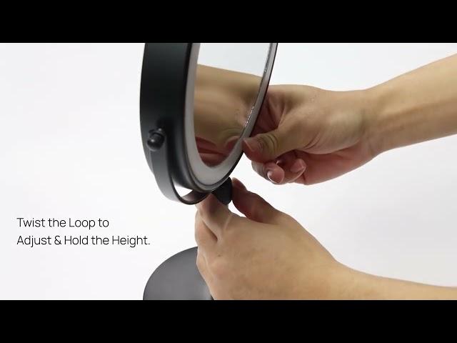 HOW TO ASSEMBLE THE OMIRO LED MIRROR WITH STAND