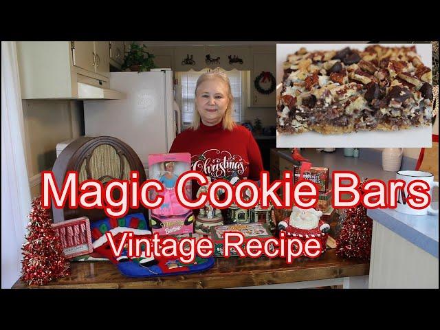 Magic Cookie Bars  --  Christmas Vintage Cookie Bars