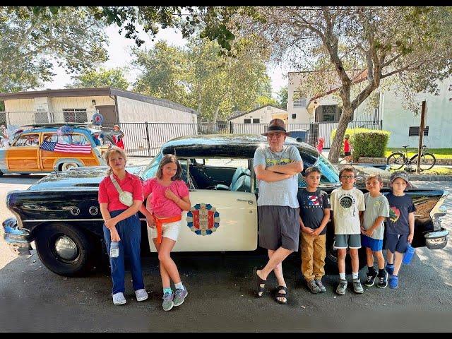 Gary Goltz & his 55 Broderick Crawford Buick in Claremont's July 4th Parade