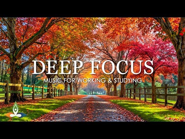 Work Music for Concentration - 12 Hours of Ambient Study Music to Concentrate, Fall Ambience #2