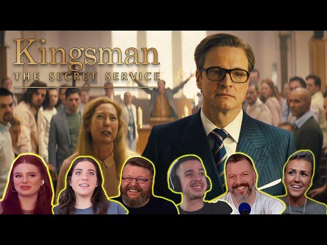 HARRY KILLING A CHURCH FULL OF PEOPLE! | Reaction Compilation for Kingsman: The Secret Service