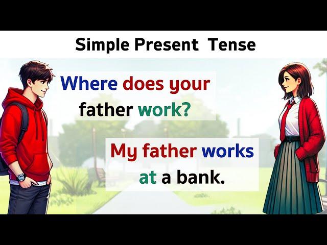 Simple Present Tense Practice | English Conversation Practice | Learn English