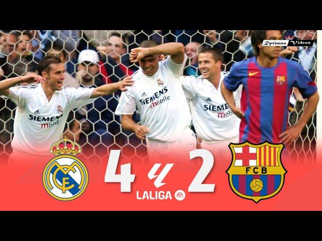 Real Madrid 4 x 2 Barcelona ● La Liga 04/05 Extended Goals & Highlights HD