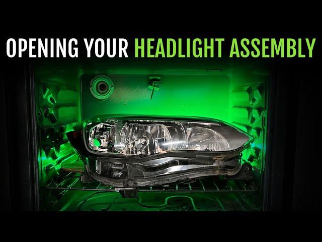 TRS Tips: Baking and Opening Headlight Assemblies (sealed with Butyl Rubber)